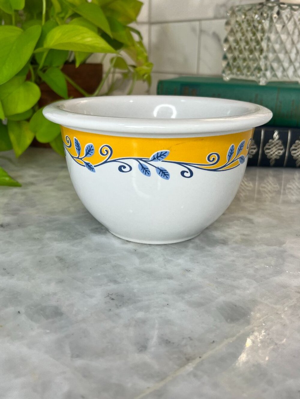 Corelle Coordinates 1.5 Qt Casa Flora Bella Vista Mixing Bowl Yellow Stoneware